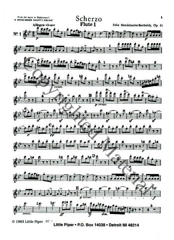 Mendelssohn, Felix : Scherzo, Op. 61