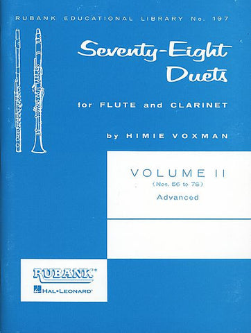 78 Duets for Flute and Clarinet - Volume 2