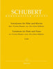 Schubert, Franz  : Variations for Flute and Piano on Trockne Blume