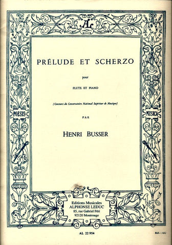 Busser, Henri : Prelude Et Scherzo