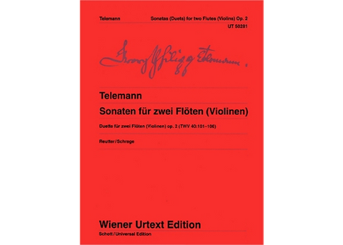 Telemann, Georg Philipp : Six Sonatas for 2 Flutes
