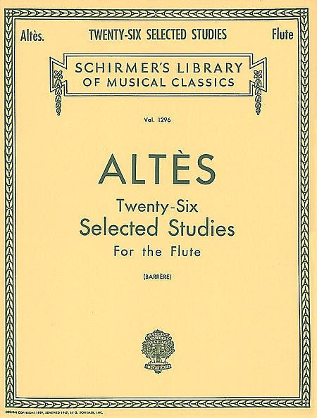 Altes: 26 Selected Studies for the Flute