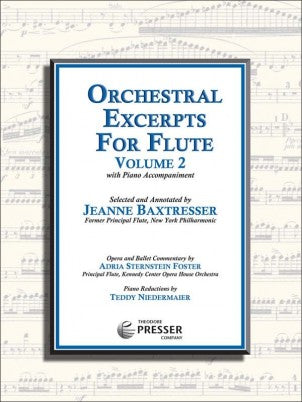 Baxtresser, Jeanne : Orchestral Excerpts for Flute,  Vol. 2