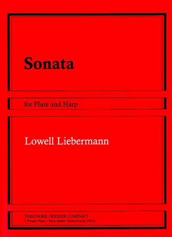 Liebermann, Lowell :  Sonata for Flute and Harp, Op. 56