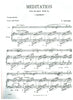 Massenet, Jules : Meditation
