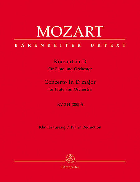 Mozart, Wolfgang Amadeus: Concerto in D Major KV 314