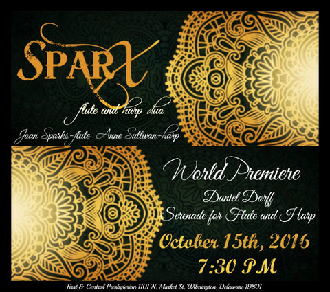 SPARX~Flute & Harp | World Premiere | Daniel Dorff | 10.15.16